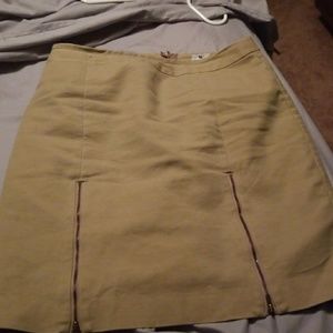 Khaki Worthington Skirt